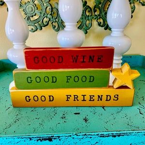 🧡3/$15🧡 Wood Block Decorative Sign